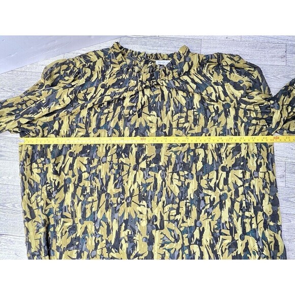 Maison D’Amelie Bishop Sleeve Floral Semi Sheer Regency Blouse XL Whimsigoth - Picture 10 of 15